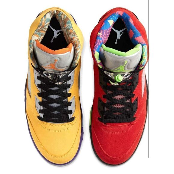 Nike Air Jordan 5  Retro SE “What The” Size 7  CZ5725-700 Multicolor - Picture 9 of 9